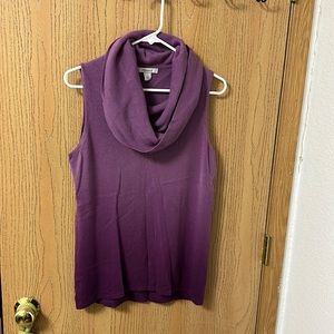 Dressbarn purple ombre Cowell neck tank